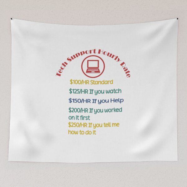 Item preview, Tech Support Hourly Rate designed and sold by Jadir.