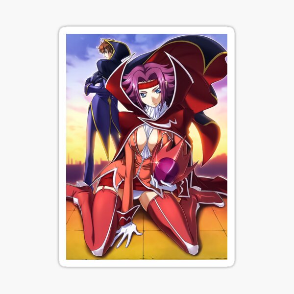 Kallen Stadtfeld Code Geass Artwork Sticker For Sale By Hondart Redbubble 8198