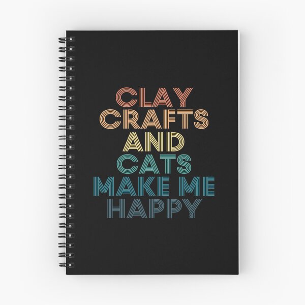 Item preview, Clay Crafts And Cats Make Me Happy designed and sold by kindxinn.