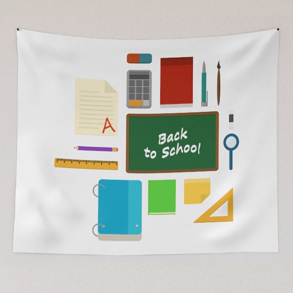 Item preview, School Supplies Pattern - Back to School Time designed and sold by Krukowski.