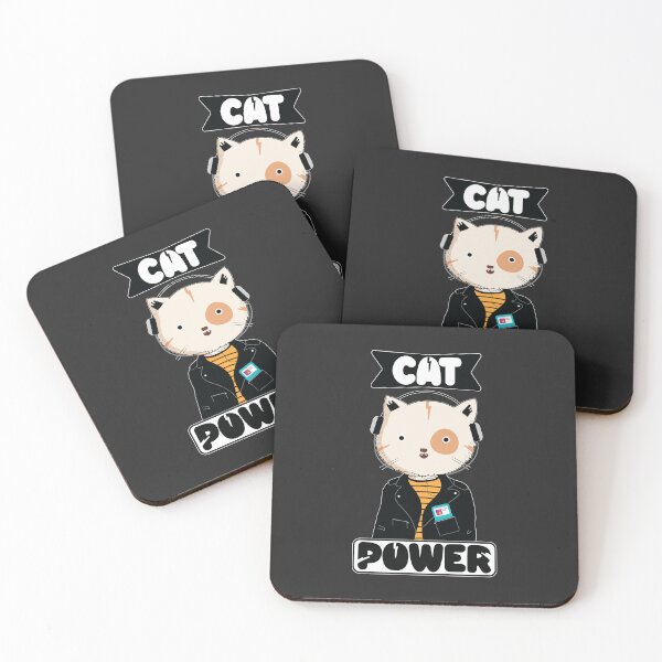 Item preview, Cat Power - Cat listening to music with old school Ipod designed and sold by Miaou Studio.