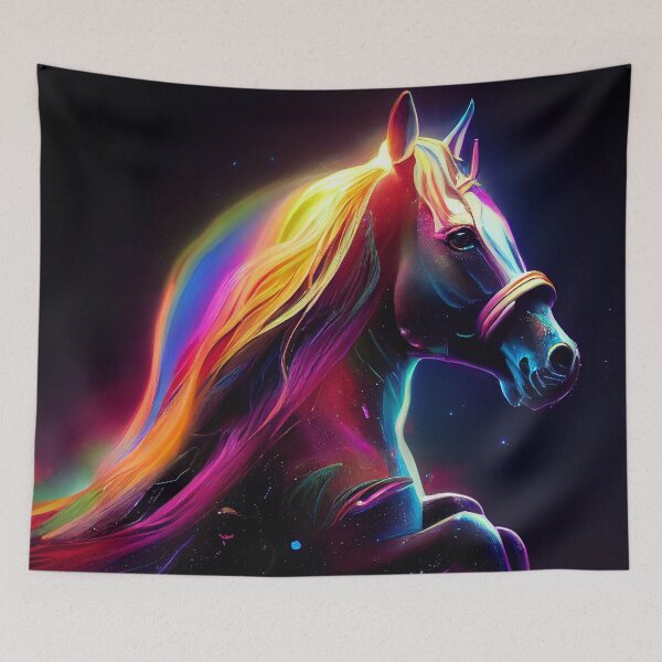 Aperçu de l'œuvre Cheval Cosmic créée et vendue par Crea-Artopia.