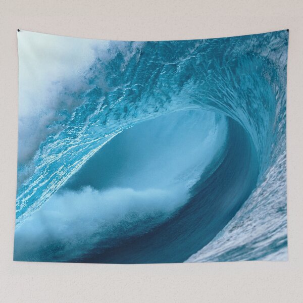 Item preview, Blue Waves ocean Sea Wave Nature  designed and sold by Ocean's ⭐⭐⭐⭐⭐.