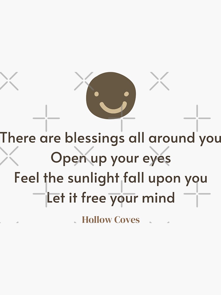 Blessings Lyrics (by Hollow Coves) | Art Print