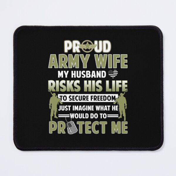 Item preview, Proud Army Wife Camo Gift Military Wife Protects Me, Love My Soldier designed and sold by Simeon Dorelus.