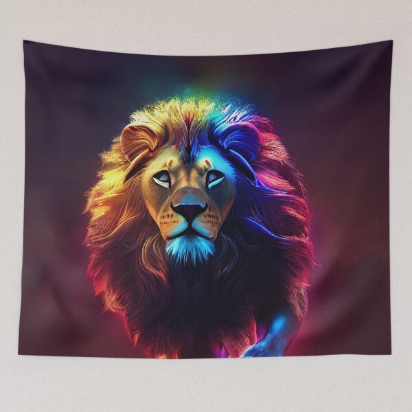 Item preview, cosmic lion designed and sold by Crea-Artopia.