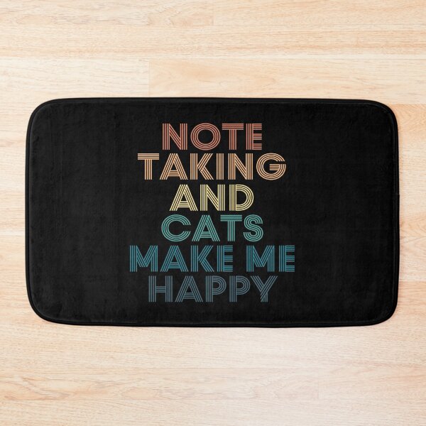 Item preview, Note Taking And Cats Make Me Happy designed and sold by kindxinn.