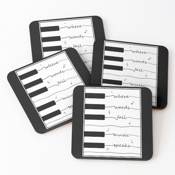 Item preview, Where Words Fail Music Speaks Piano Keyboard designed and sold by rullandolhun5.