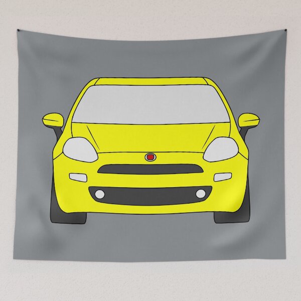 Item preview, Fiat Punto Grande Punto Facelift yellow color designed and sold by EdimDesign.