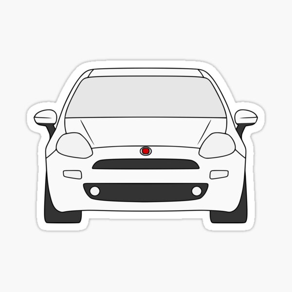 Aufkleber Tiefgelegt Fiat Punto Facelift 16V JTD Umriss Sticker
