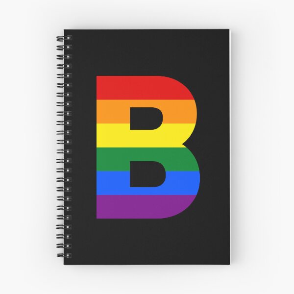 Item preview, Rainbow Initial Letter B Name Customized designed and sold by prideXrainbow.