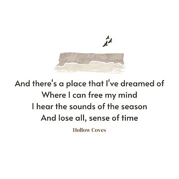 Hollow Coves  Beautiful lyrics, Words, Cove