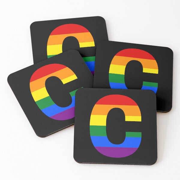 Item preview, Pride Rainbow Initial Letter C Name Customized designed and sold by prideXrainbow.