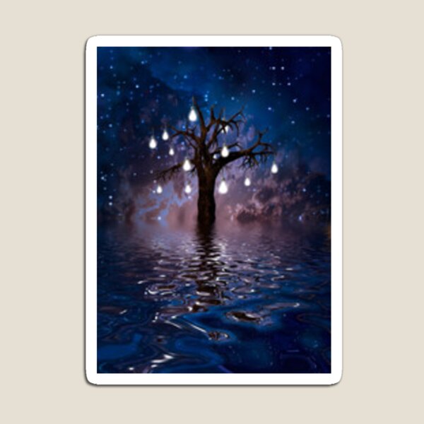 Buff Wise Mystical Tree Meme Magnet for Sale by Rezzhul