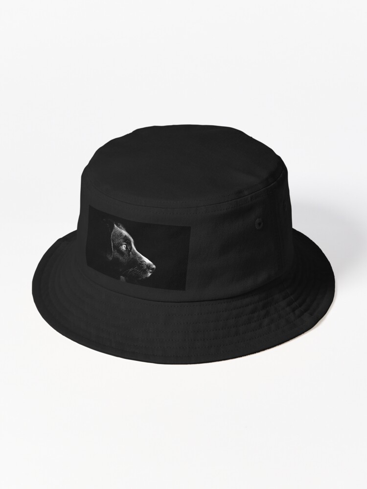 Black dog shop bucket hat