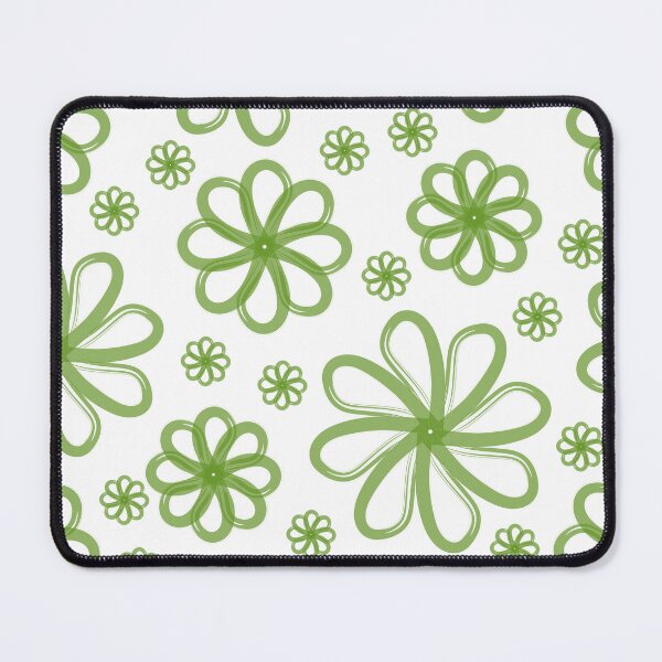 Item preview, Green flowers seamless pattern designed and sold by chuseco3.
