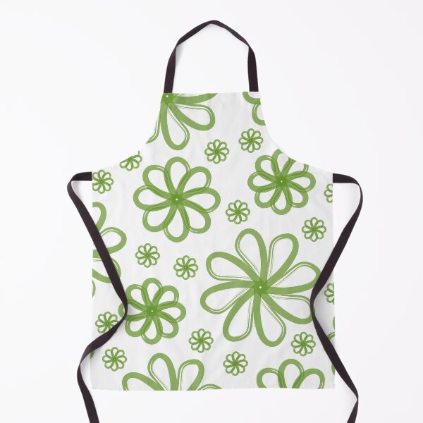 Item preview, Green flowers seamless pattern designed and sold by chuseco3.