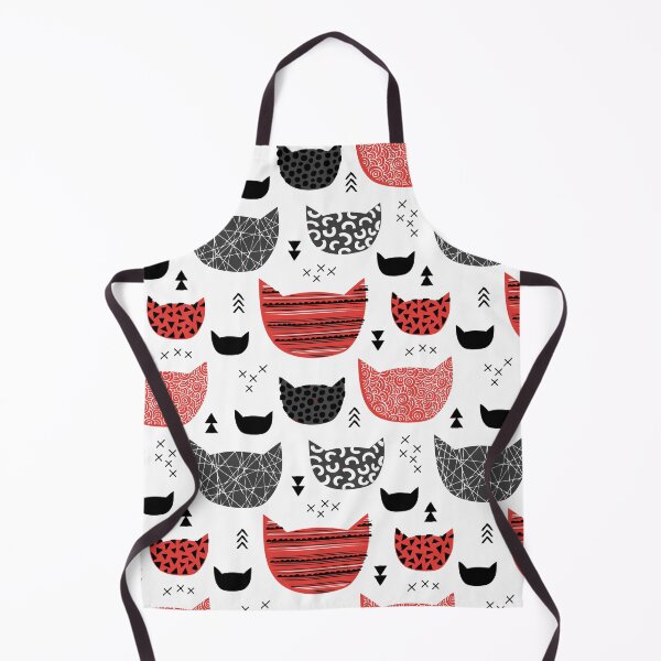 Item preview, Inky Texture Cats - Red designed and sold by Rainbows Galore.