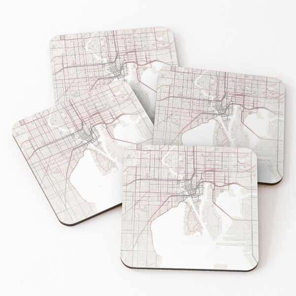 Item preview, Tampa Map, Tampa City, Tampa Florida designed and sold by TheRedFinch.