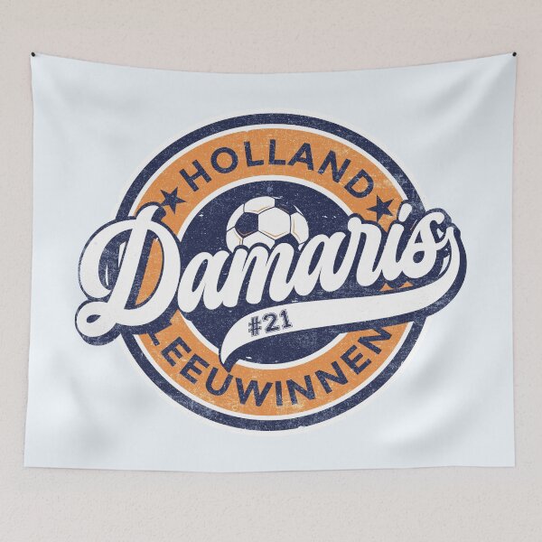 Item preview, Damaris Oranje Soccer Badge (round) designed and sold by Numero14.