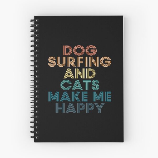 Item preview, Dog surfing And Cats Make Me Happy designed and sold by kindxinn.