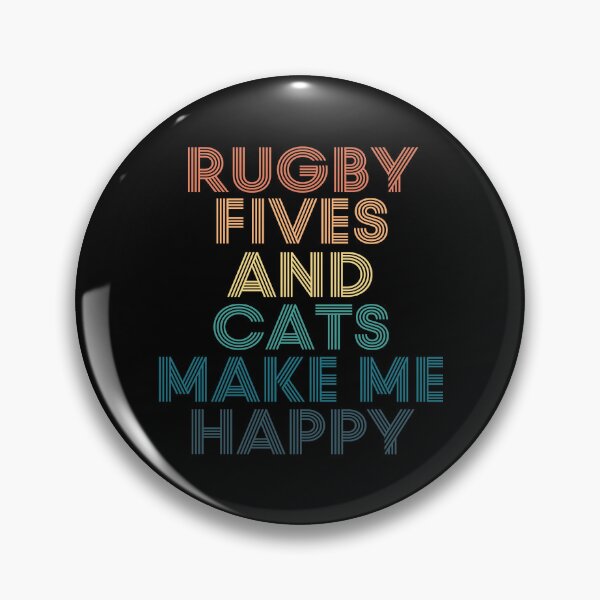 Item preview, Rugby Fives And Cats Make Me Happy designed and sold by kindxinn.