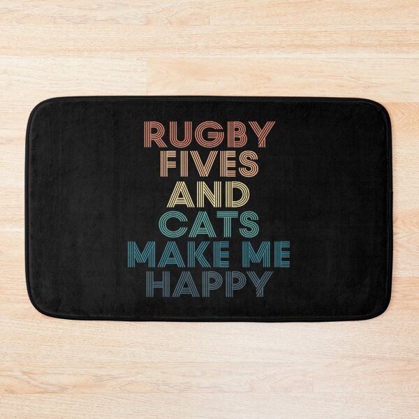 Item preview, Rugby Fives And Cats Make Me Happy designed and sold by kindxinn.
