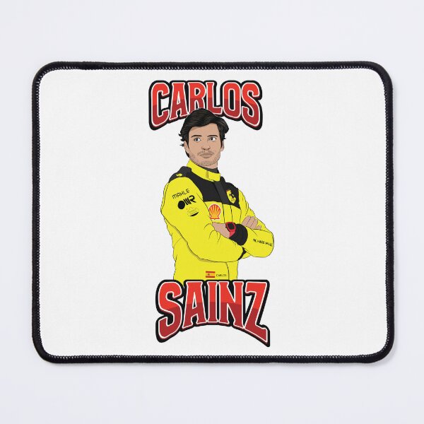 Item preview, Scuderia Ferrari F1 Driver Carlos Sainz Special Yellow Suit Charles Leclerc's Teammate designed and sold by FormulaGTee1.