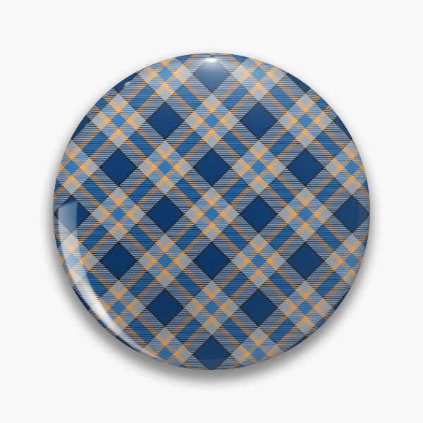 Item preview, Christmas Blue Gold Cross Tartan Plaid designed and sold by 89BLACK.