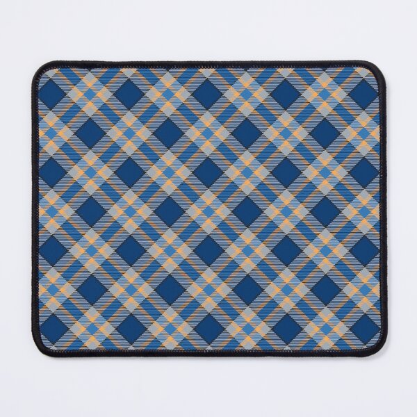 Item preview, Christmas Blue Gold Cross Tartan Plaid designed and sold by 89BLACK.