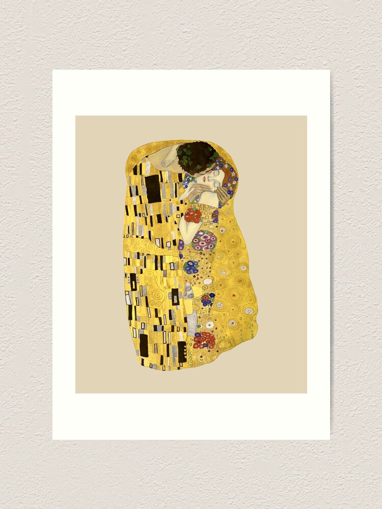 Small Framed Gustav Klimt The shops Kiss Art Print