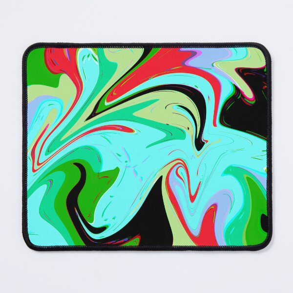 Item preview, Copy of Modern Liquid Swirl Abstract Pattern Square Vibrant Pastel Blue Multicolor Design designed and sold by theprintedclub.