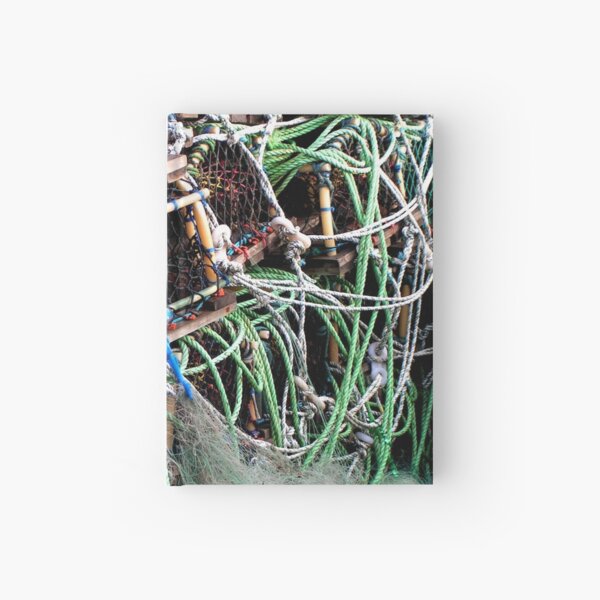 Lobster Pots At Scarborough UK Hardcover Journal