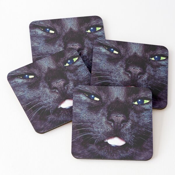 Item preview, The face of a black cat designed and sold by zeljana0504.