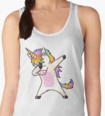 Dabbing Unicorn Shirt Hip Hop Dap Pose Women's Tank Top