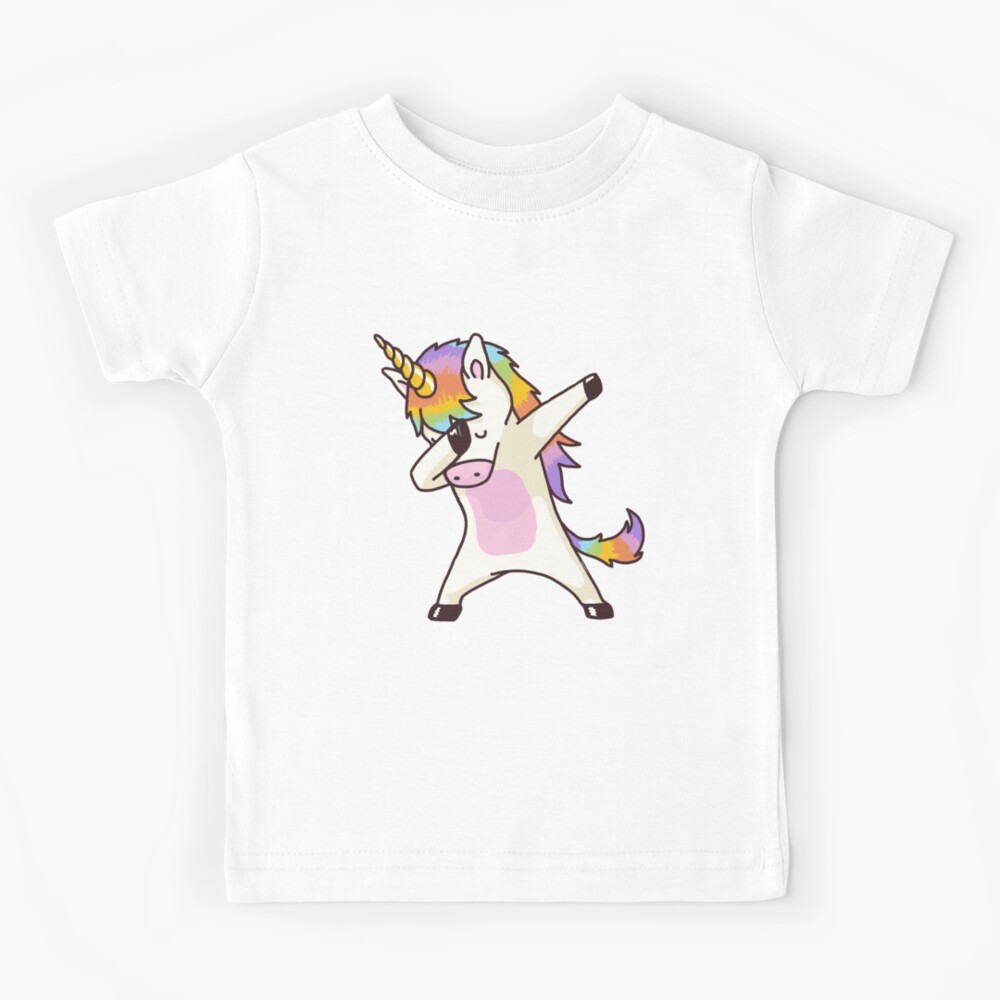 Dabbing Unicorn Shirt Hip Hop Dap Pose Kids T-Shirt