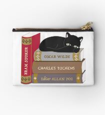 Dark literature cat books lovers Studio Pouch