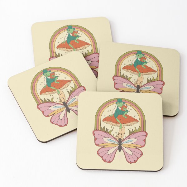 Item preview, Cottagecore Frog Reading Mushroom Moon Fairycore Mycology Art designed and sold by MrEddie10.