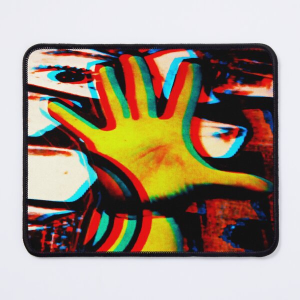 Item preview, trippy hand on a surreal background designed and sold by weirdove.