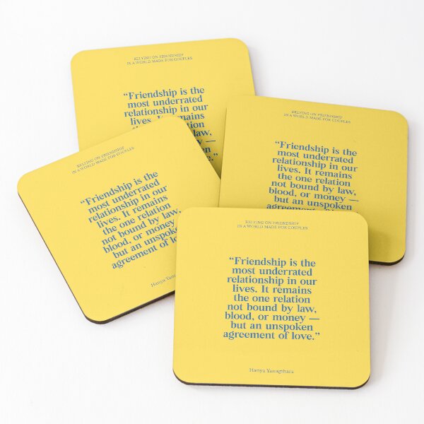Item preview, Relying on Friendship in a World Made for Couples Quote designed and sold by wordsandpalette.