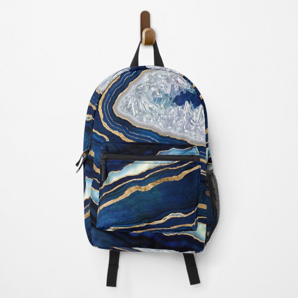 Item preview, Dark Blue Geode and Gold Digital Art designed and sold by k9printart.