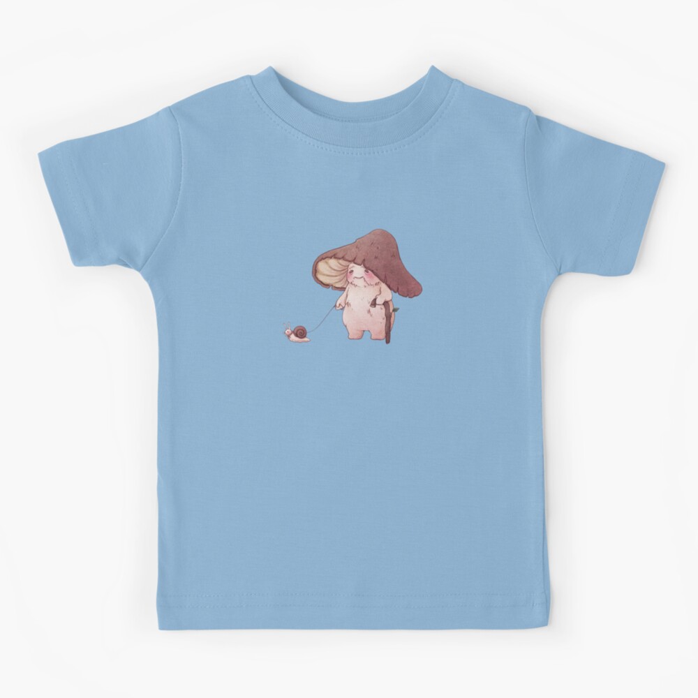 Elderly Mushroom Walking Pet Snail  Kids T-Shirt for Sale by Fairydrop