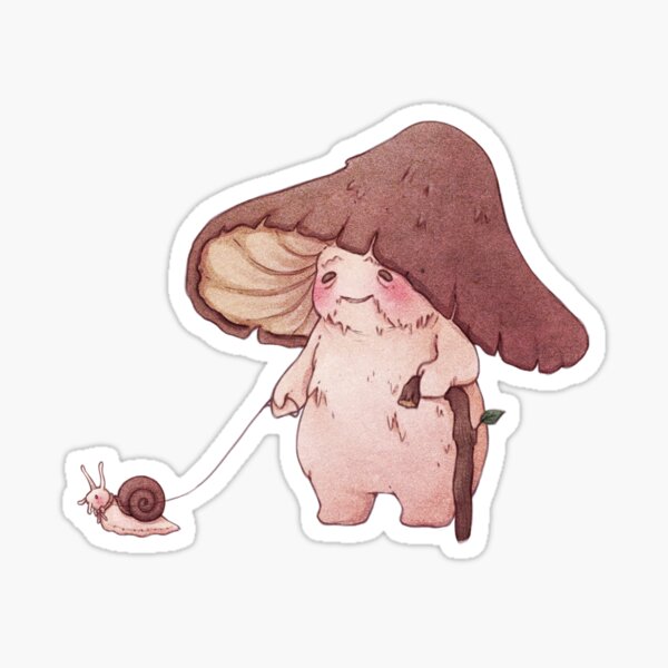 Item preview, Elderly Mushroom Walking Pet Snail  designed and sold by Fairydrop.