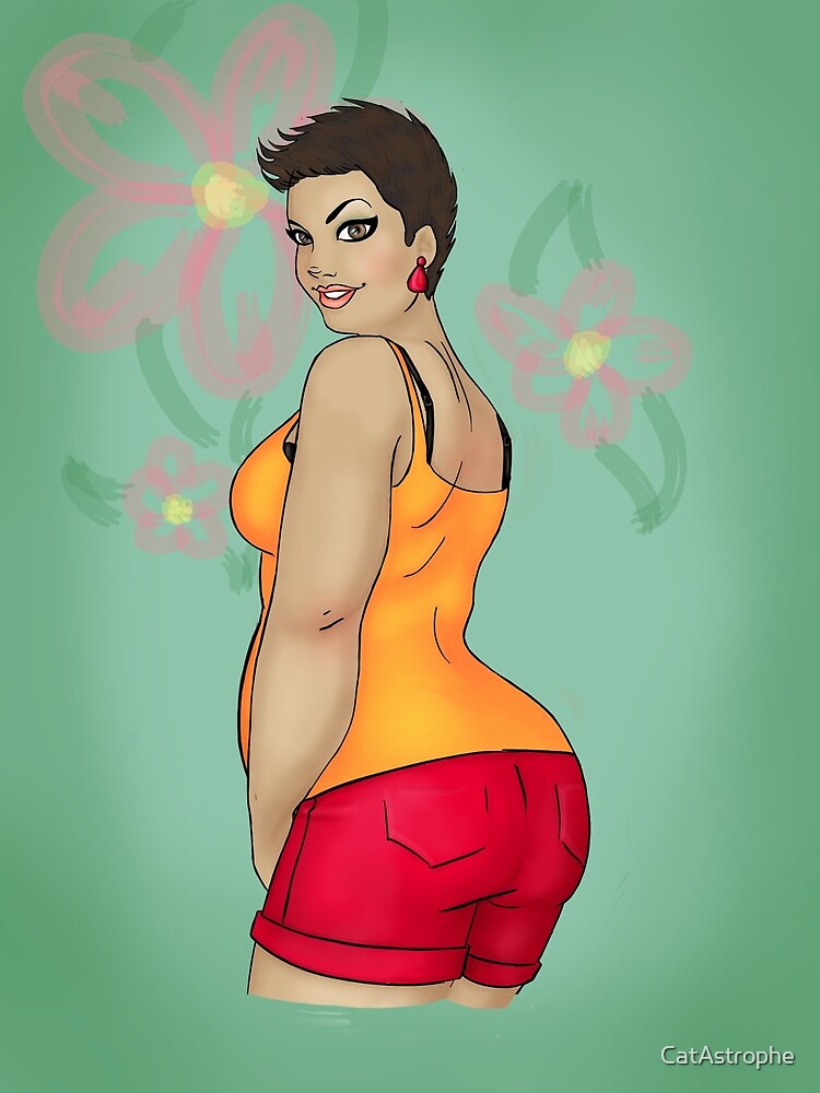 Fat Woman In Lingerie Art Print for Sale by CatAstrophe