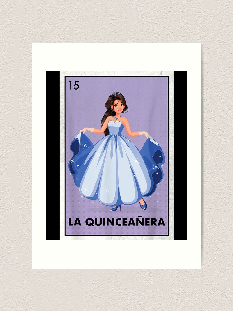 Mexican La Quinceanera Lottery Gift Tradicional Birthday 15" Art Print for  Sale by ALIKRAUSE | Redbubble