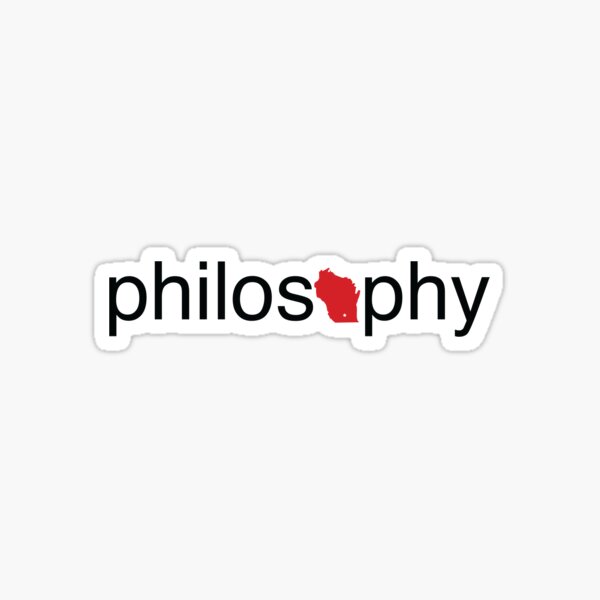 Philosconsin Black Sticker