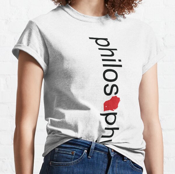 Philoconsin Black Vertical Classic T-Shirt