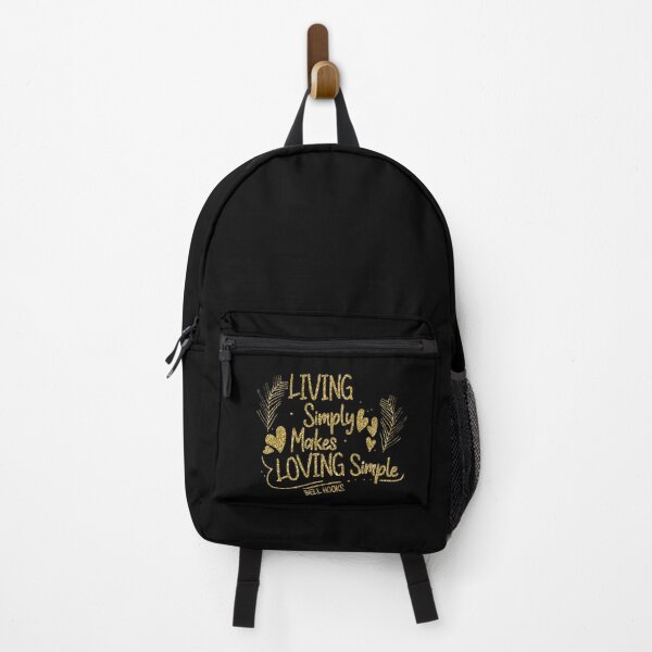 Item preview, Bell Hooks Quote | Living Simply Makes Loving Simple | Bell Hooks Gloria Jean Watkins  designed and sold by SchlossInspire.