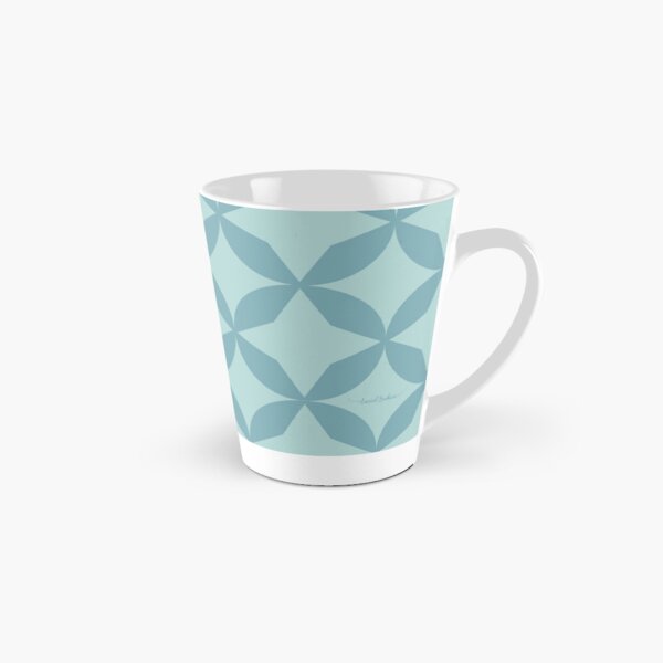 Geometric Azul Taza cónica