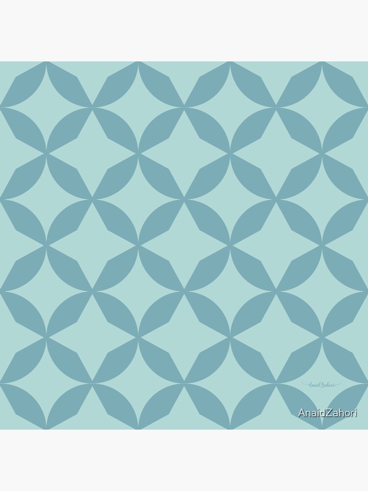 Imagen 3 de 3, Pegatina con la obra Geometric Azul, diseñada y vendida por AnaidZahori.